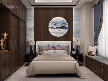 新中式卧室家居定制效果